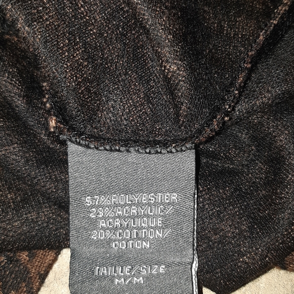 New Brown Houndstooth Peplum Top - Picture 8 of 8